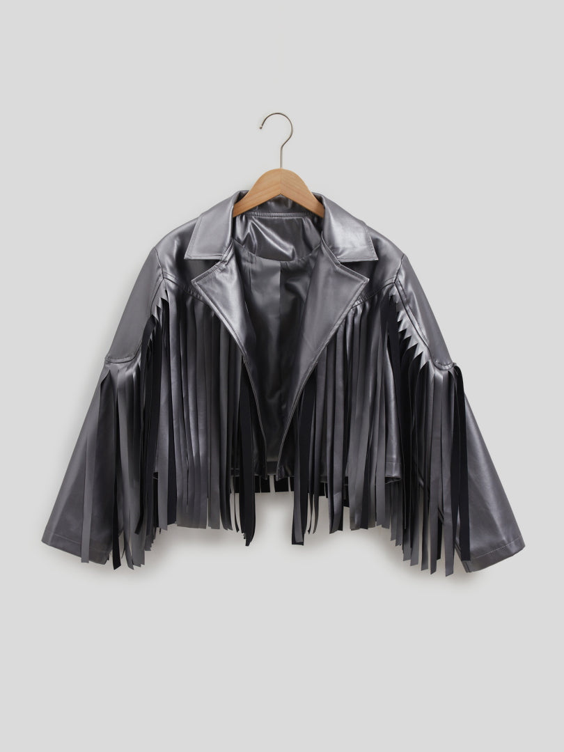 Cropped Fringed Jacket 116420