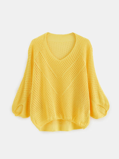 Openwork Knit Pullover 119440