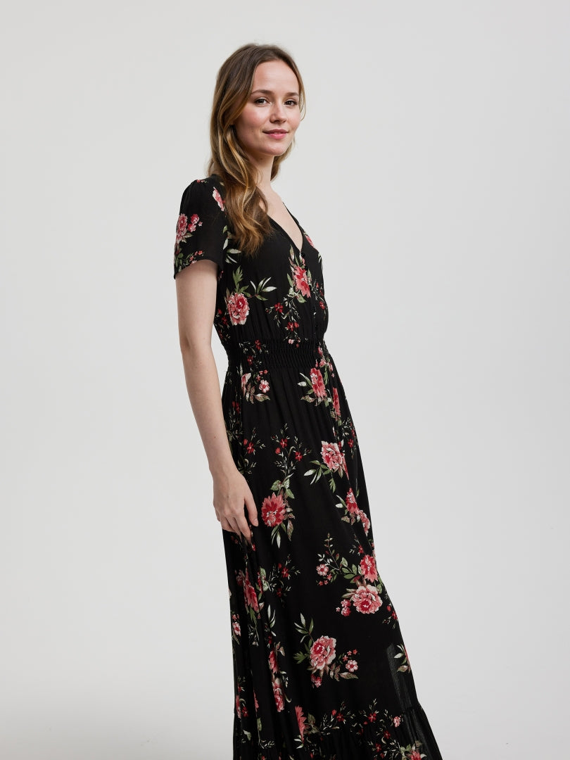 Printed A-Line Dress 115055