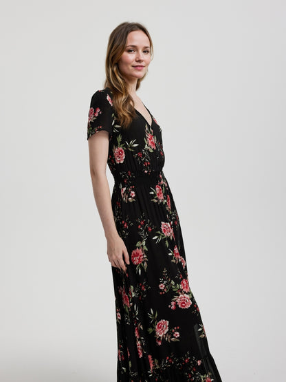 Printed A-Line Dress 115055