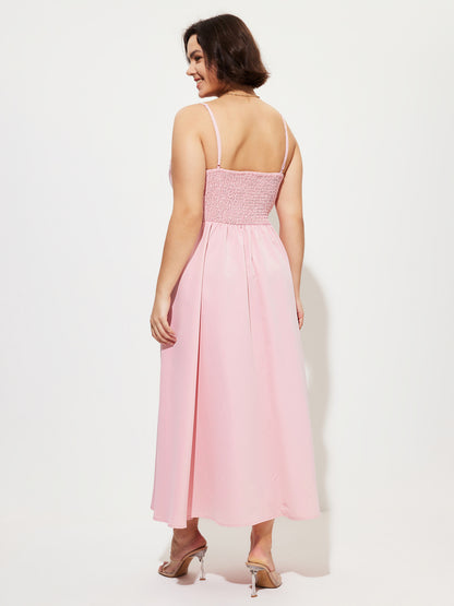 Plus Size Knotted A-Line Dress 1276242