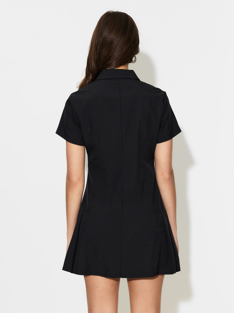 Pleated Shirt Dress 1297472