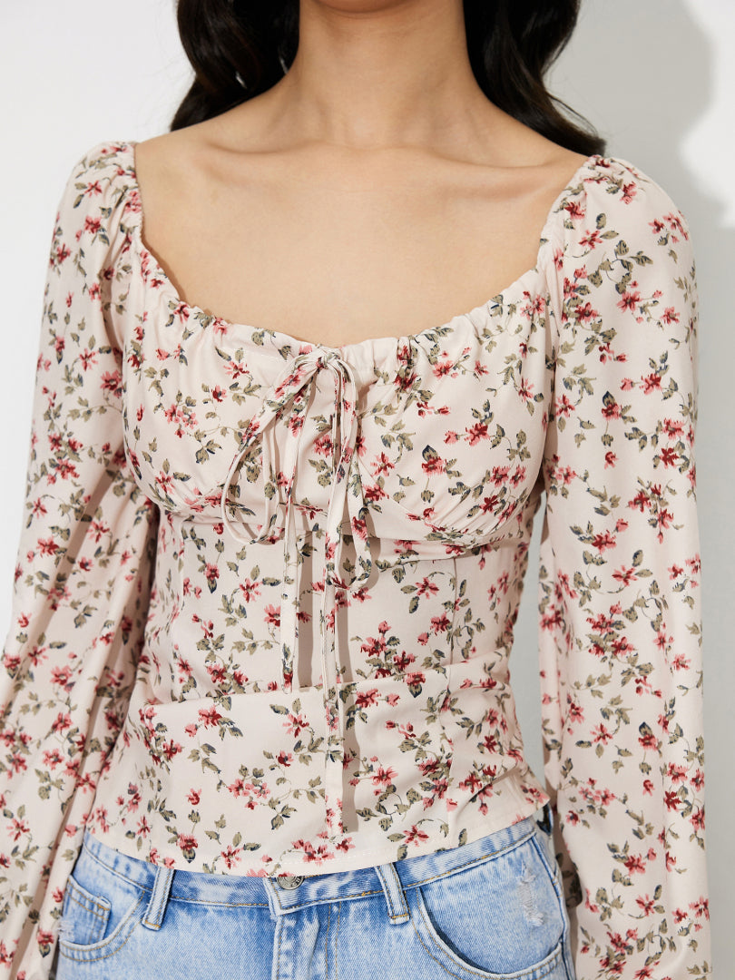 Tied Pullover Blouse 120077