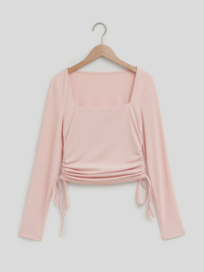 Drawstring Pullover T-Shirt 117755