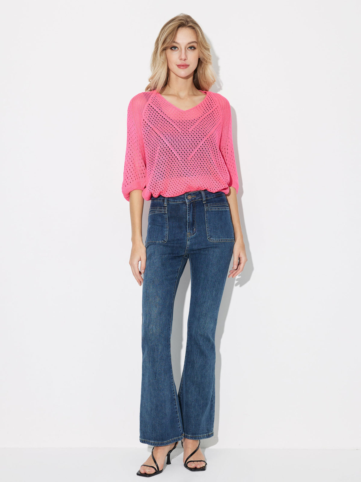 Openwork Knit Pullover 119440