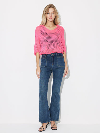 Openwork Knit Pullover 119440
