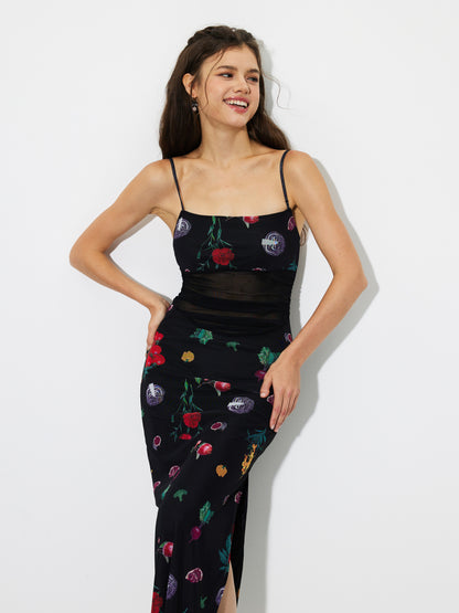 Patchwork Bodycon Dress 1258842
