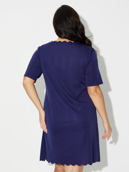 Plus Size Sequinned T-Shirt Dress 120565