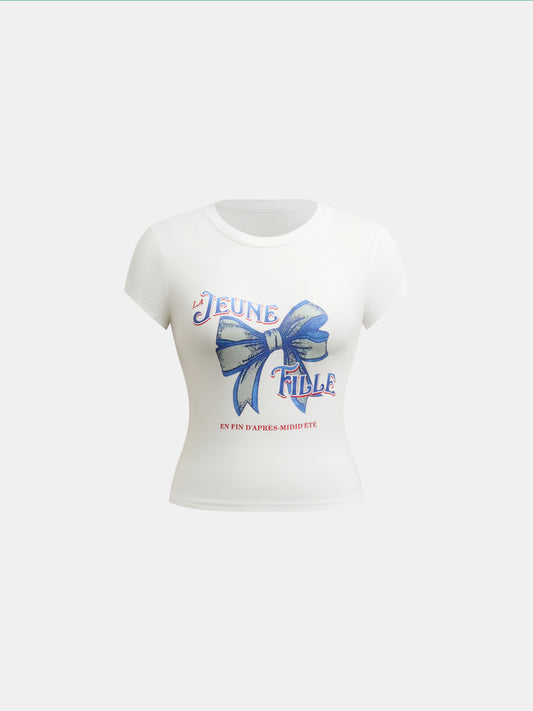 Bow Pullover T-Shirt 1291012