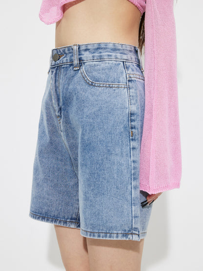 Denim Wide leg Shorts 1260192