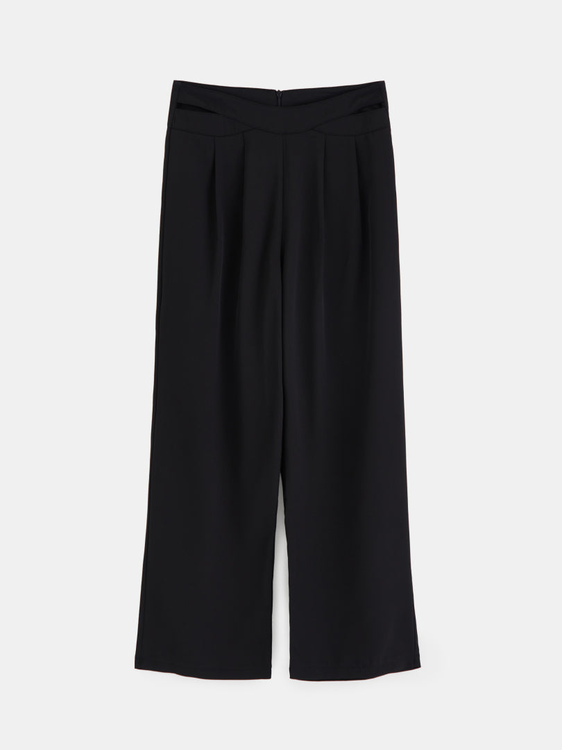 Crisscross Straight Leg Pants 1263162
