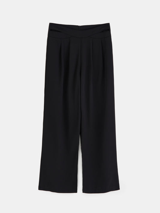 Crisscross Straight Leg Pants 1263162