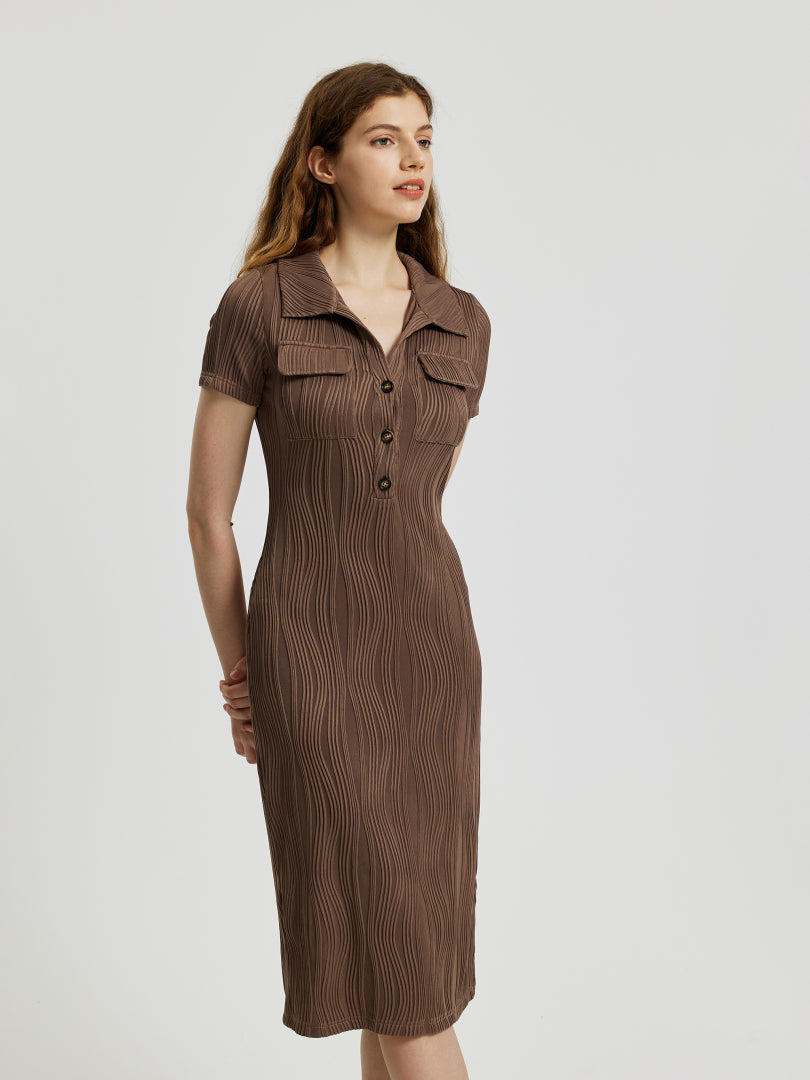 Pocket Bodycon Dress 113125