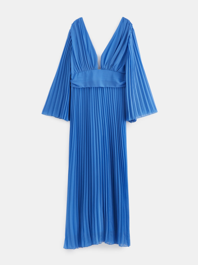 Plus Size Pleated Maxi Dress 121264