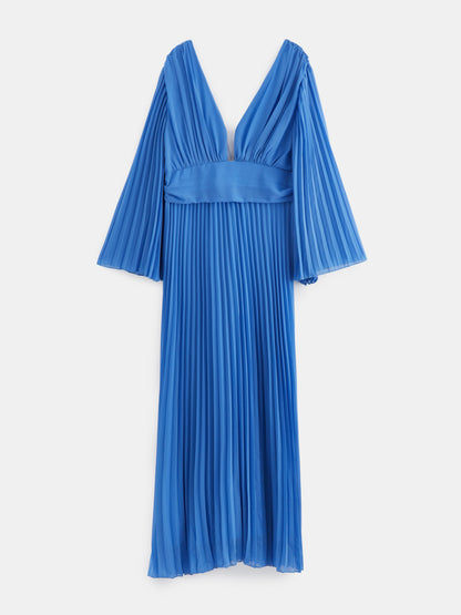 Plus Size Pleated Maxi Dress 121264