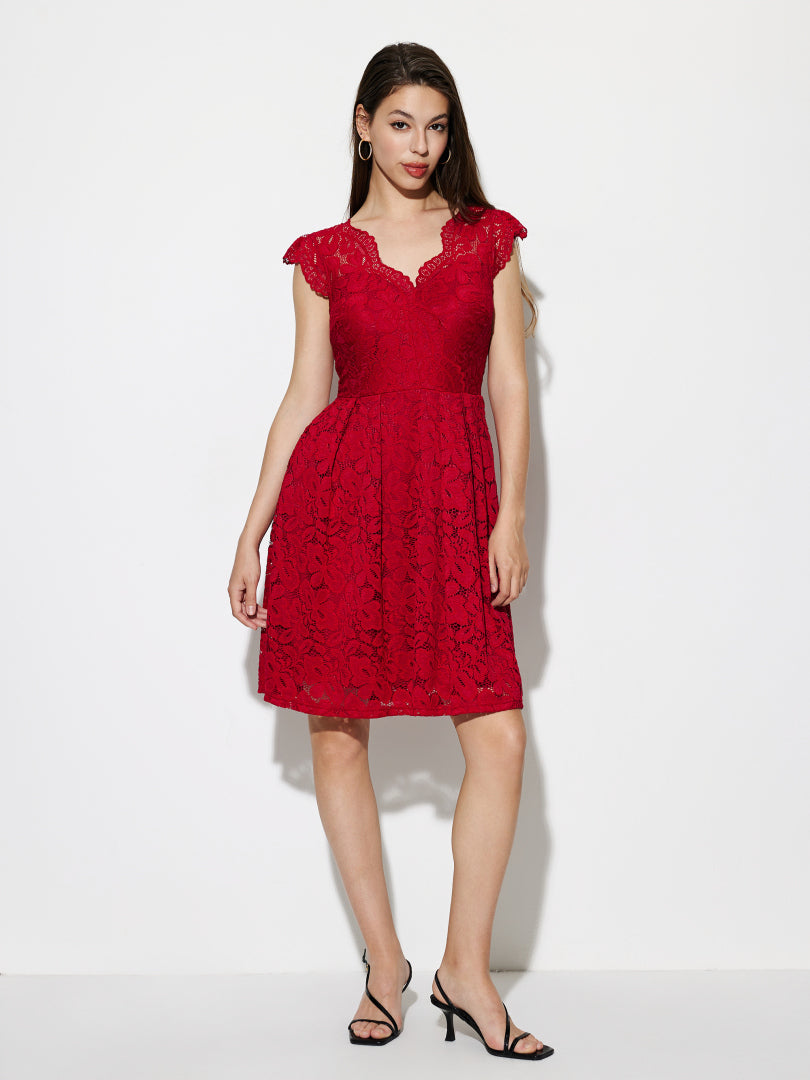 Ruffle A-Line Dress 1276742