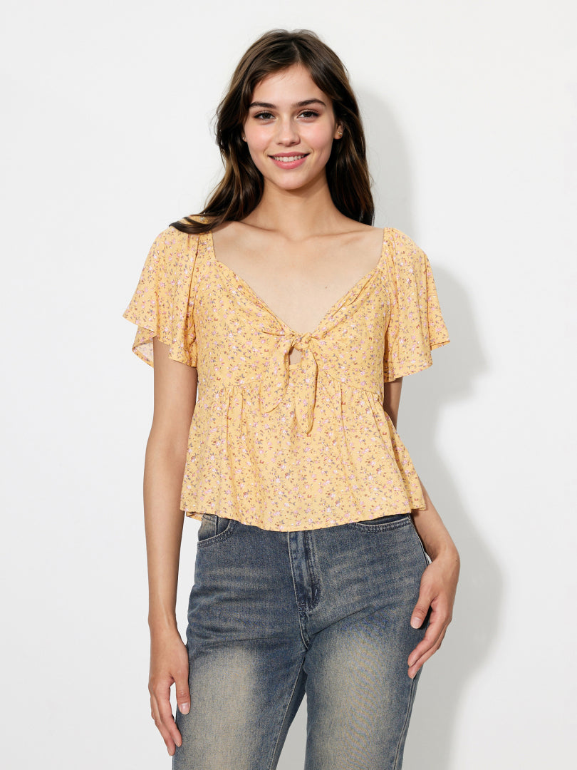Knotted Pullover Blouse 119391