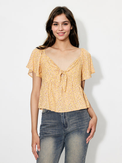 Knotted Pullover Blouse 119391