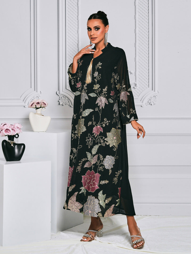 Embroidered Arabian Dresses 1321602