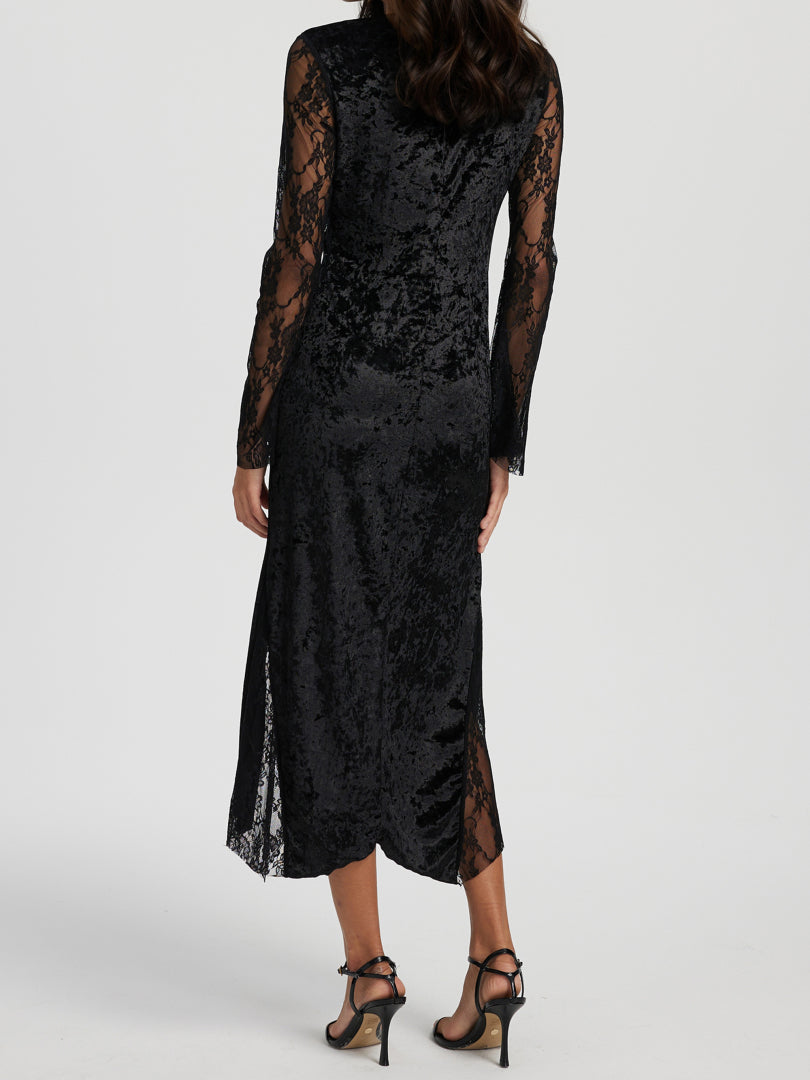 Patchwork A-Line Dress 116827