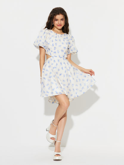Knotted A-Line Dress 1295832