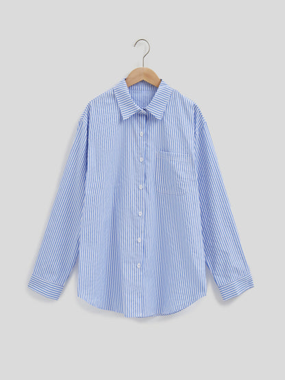 Buttoned Placket Blouse 113726