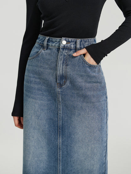Slit Straight Skirt 112889