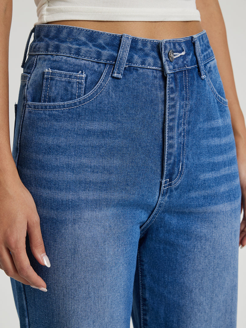 Straight Leg Jeans 113829