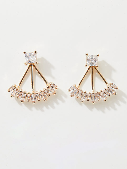 Embellished Stud Earrings 120506