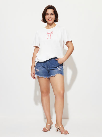 Plus Size Printed Pullover T-Shirt 1288952