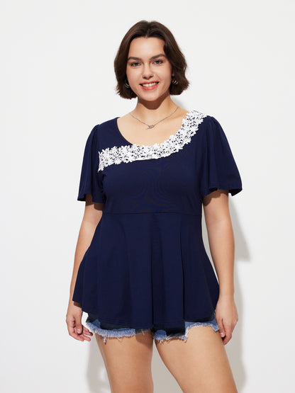 Plus Size Ruffle Plus Size Tops 1279612