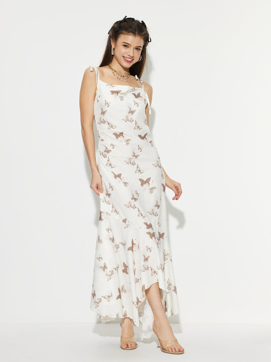 Draped Fishtail Dress 1298722