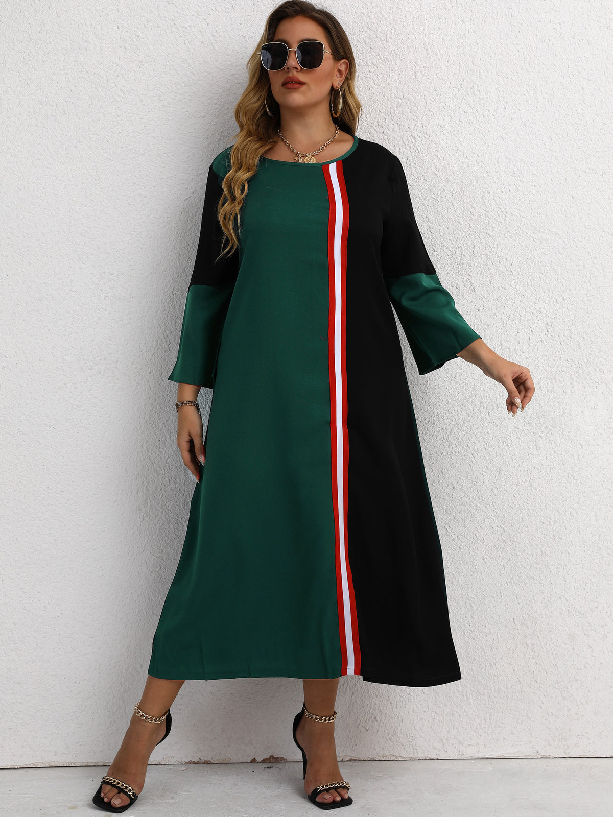 Color Block Arabian Dresses 1244862