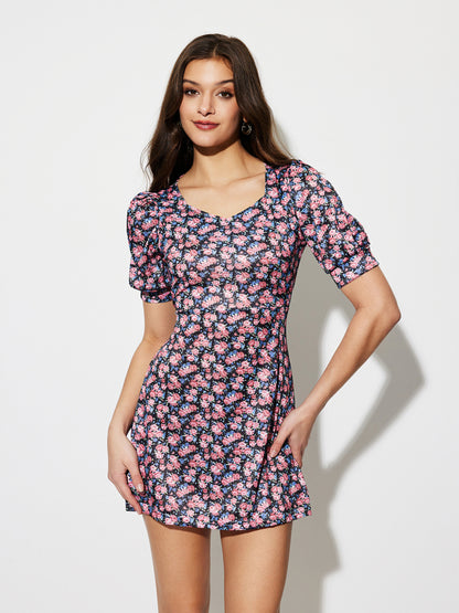 Printed A-Line Dress 1273212