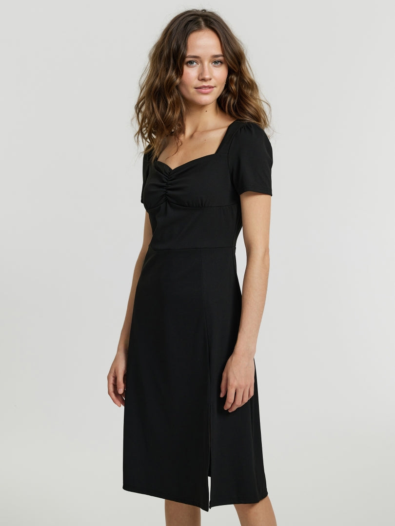 Gathered A-Line Dress 112306