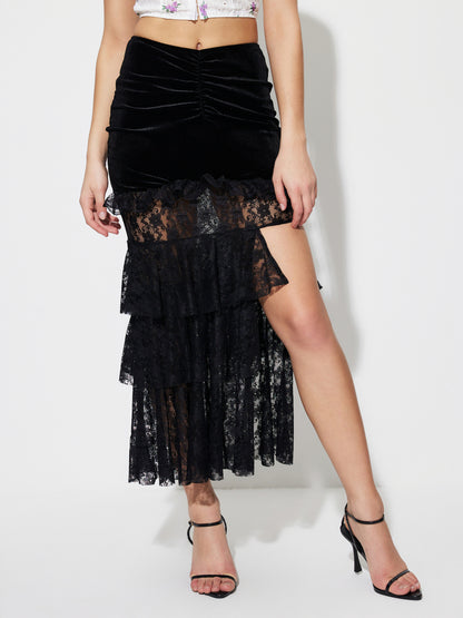 Patchwork Pencil Skirt 1270372