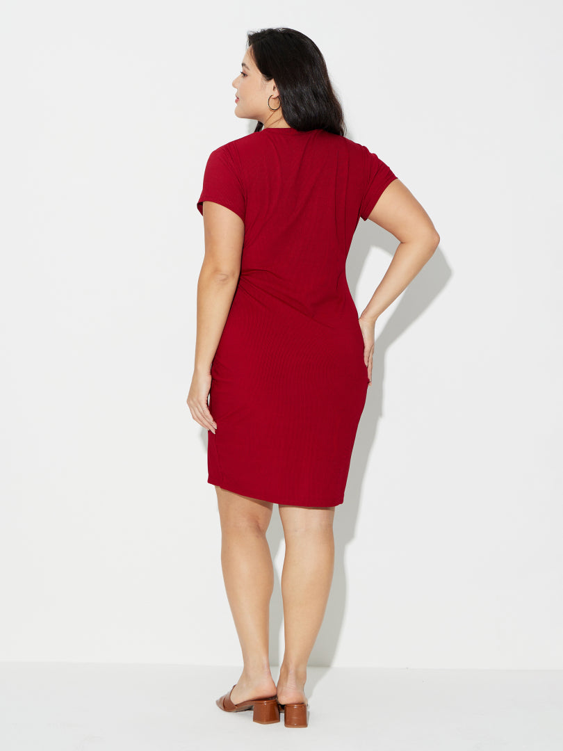 Plus Size T-Shirt Dress 120527