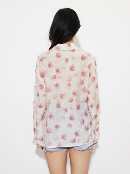 Sheer Placket Blouse 1269292