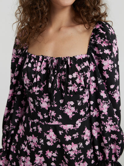 Ruffle A-Line Dress 112509