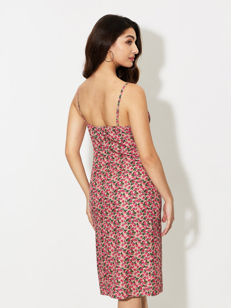 Slit A-Line Dress 1248292