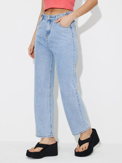 Tied Straight Leg Jeans 118076