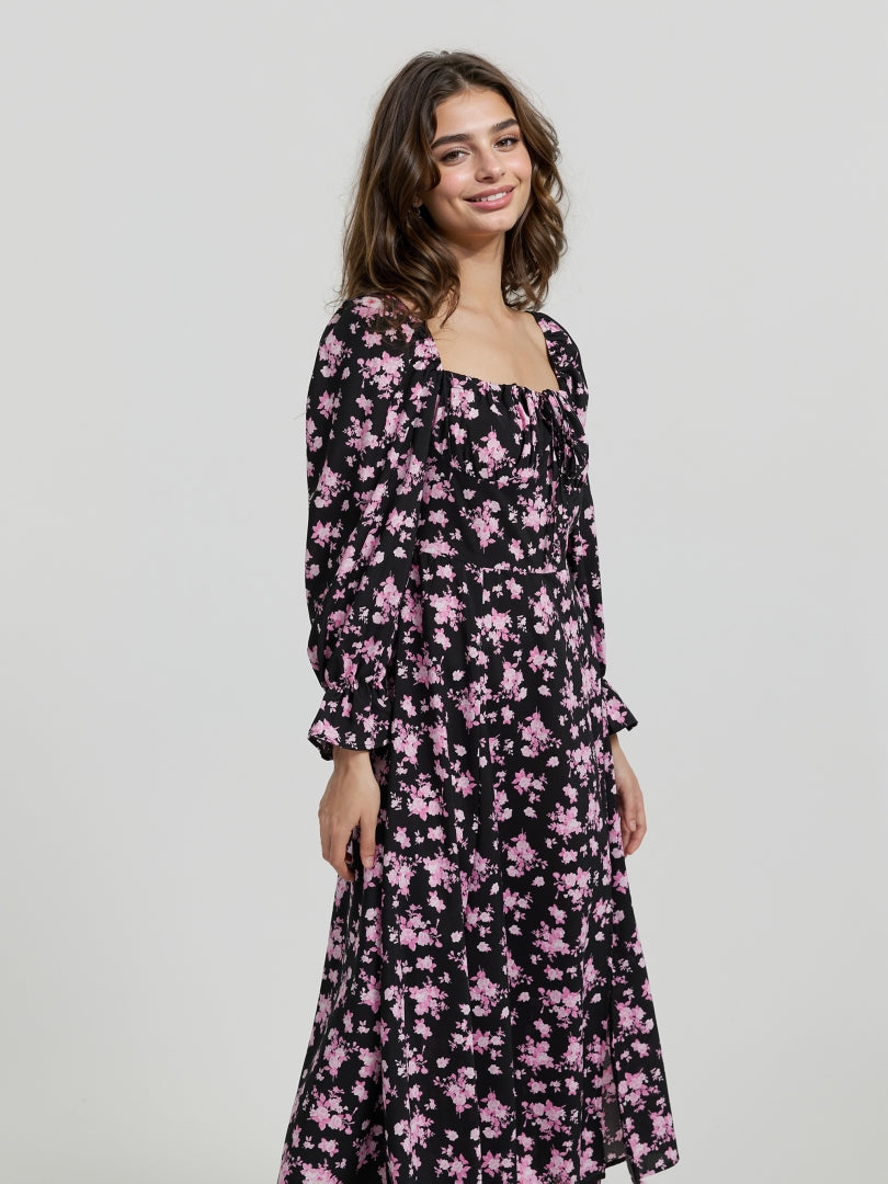 Ruffle A-Line Dress 112509
