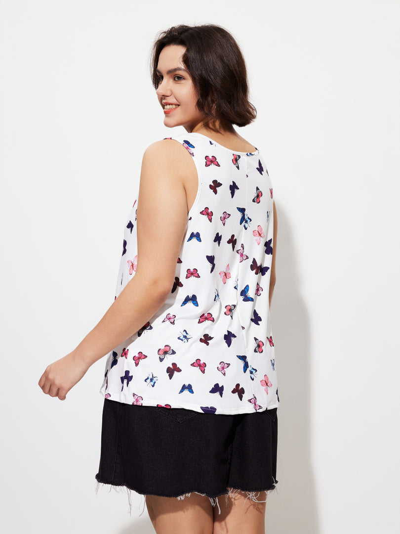 Plus Size Printed Tank Top 1283282