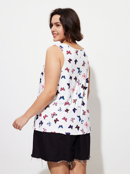 Plus Size Printed Tank Top 1283282