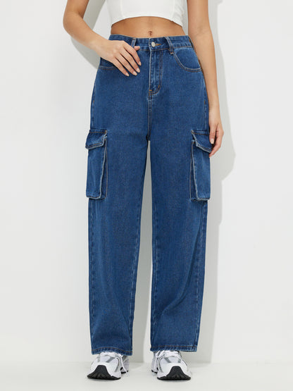 Straight Fit Cargo Jeans 118081