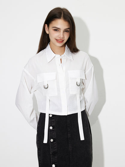 Pocket Placket Blouse 119150