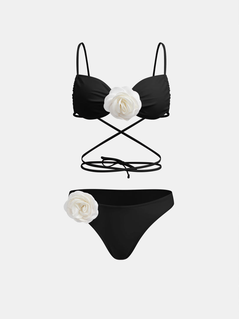 Gathered Bikini Set 1245052