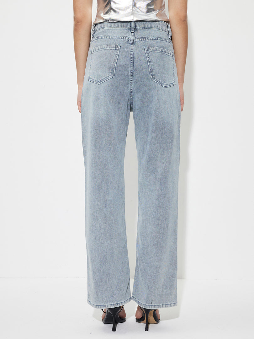 Beaded Straight Leg Jeans 1264872