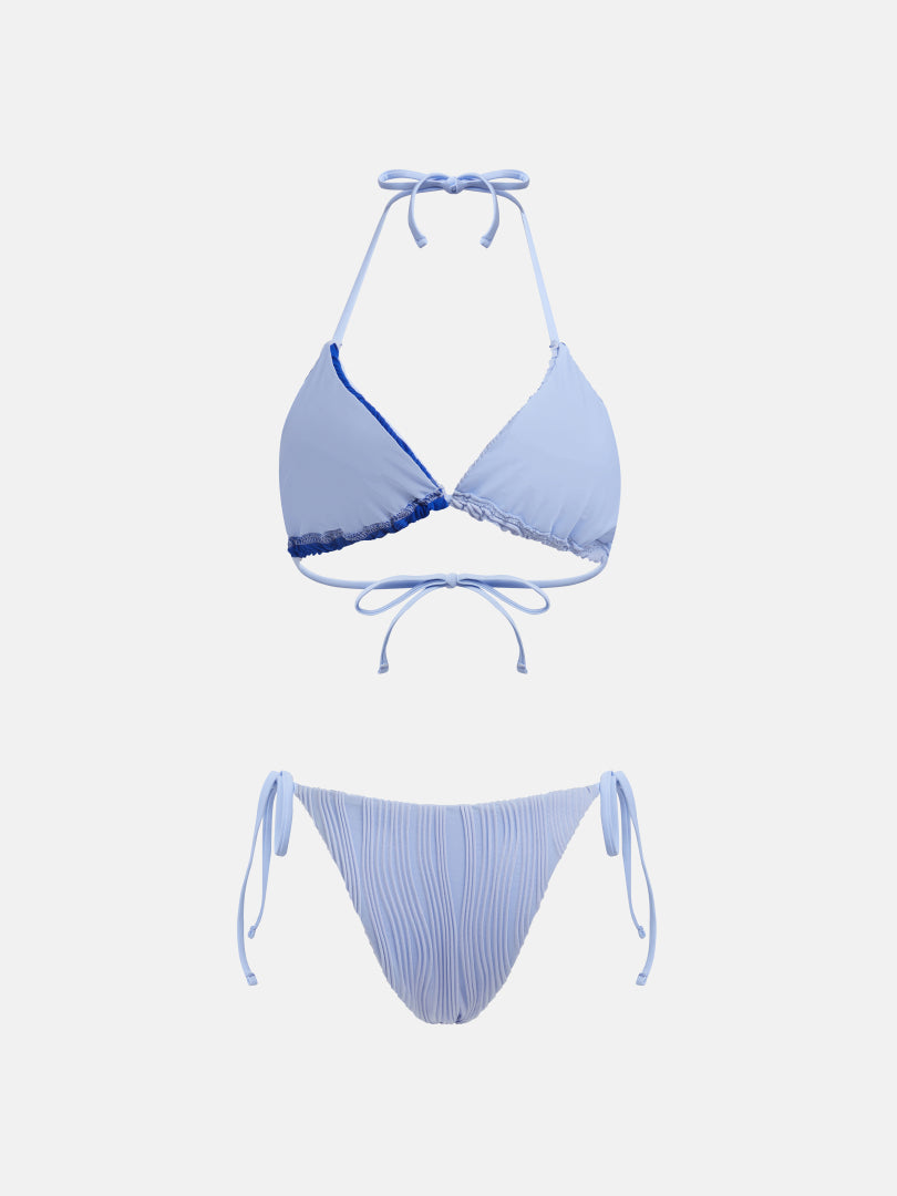 Color Block Bikini Set 118953