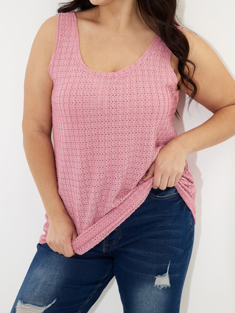Plus Size    Tank Top 1230201